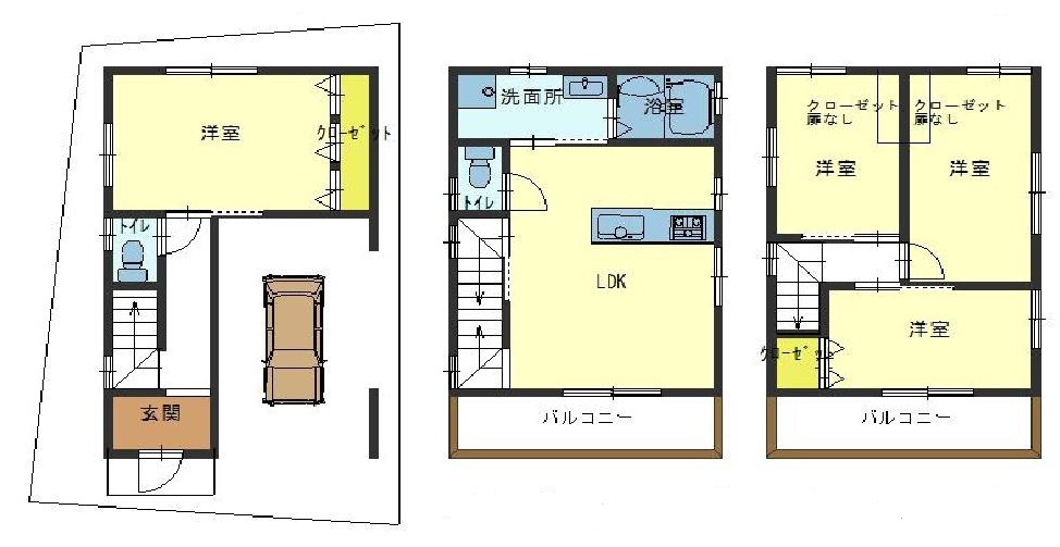 敷地図&建物プラン図