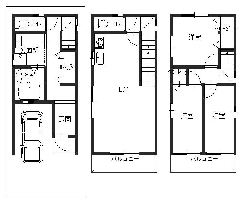 敷地図&建物プラン図